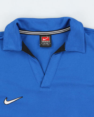 Vintage Nike Lightweight Small Swoosh Collar Sports Shirt - XL