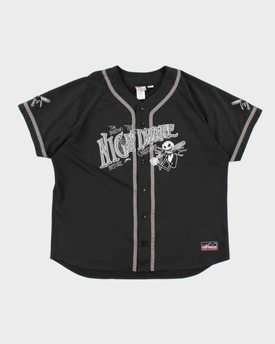 Vintage 2000's Disney Nightmare Before Christmas Embroidered Baseball Jersey - XXL