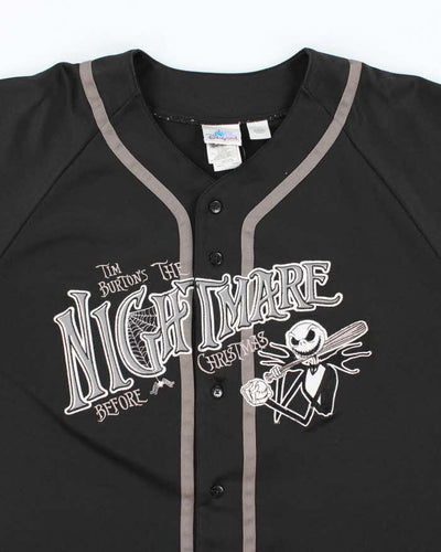 Vintage 2000's Disney Nightmare Before Christmas Embroidered Baseball Jersey - XXL