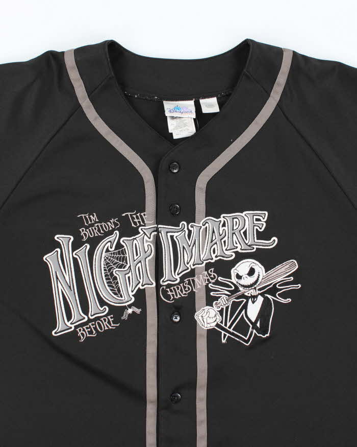 Vintage 2000's Disney Nightmare Before Christmas Embroidered Baseball Jersey - XXL