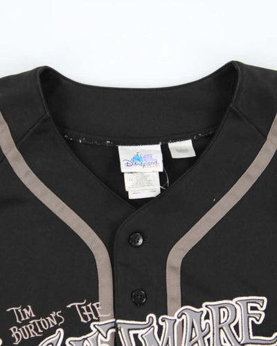 Vintage 2000's Disney Nightmare Before Christmas Embroidered Baseball Jersey - XXL