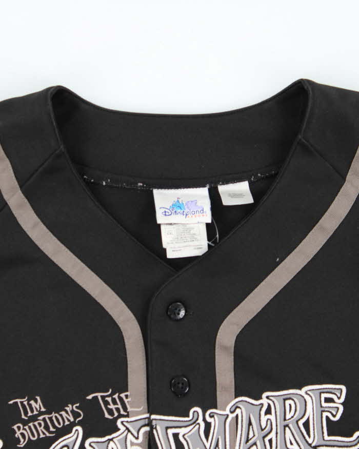 Vintage 2000's Disney Nightmare Before Christmas Embroidered Baseball Jersey - XXL
