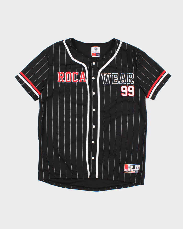 Vintage Y2K Rocawear Spell Out Baseball Jersey - XL