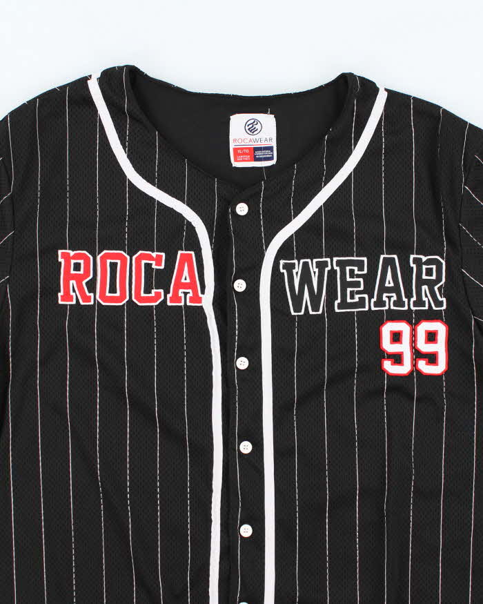Vintage Y2K Rocawear Spell Out Baseball Jersey - XL