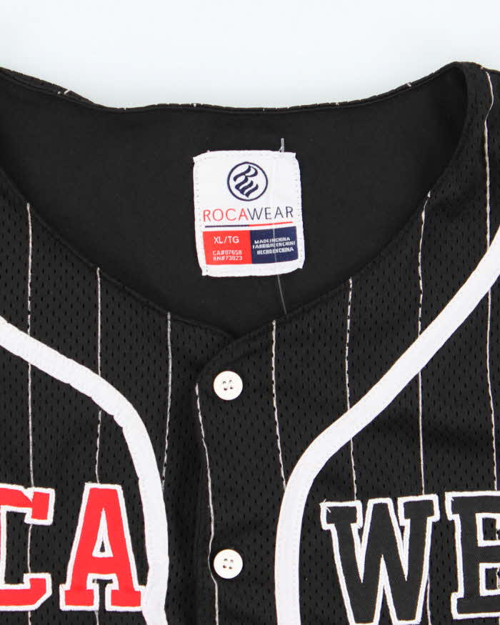 Vintage Y2K Rocawear Spell Out Baseball Jersey - XL
