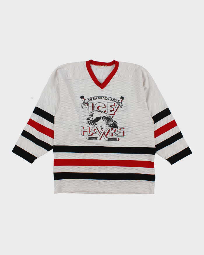 Vintage 90's Newton Ice Hawks Oversized Hockey Jersey - XL