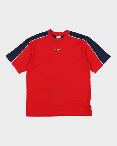 Vintage Y2K Nike Centre Logo Lightweight Sports Shirt - M
