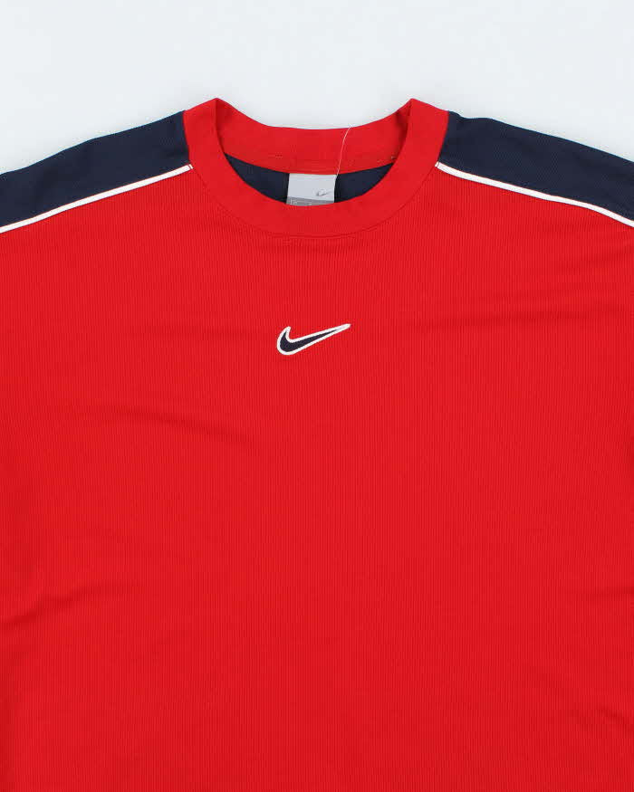 Vintage Y2K Nike Centre Logo Lightweight Sports Shirt - M