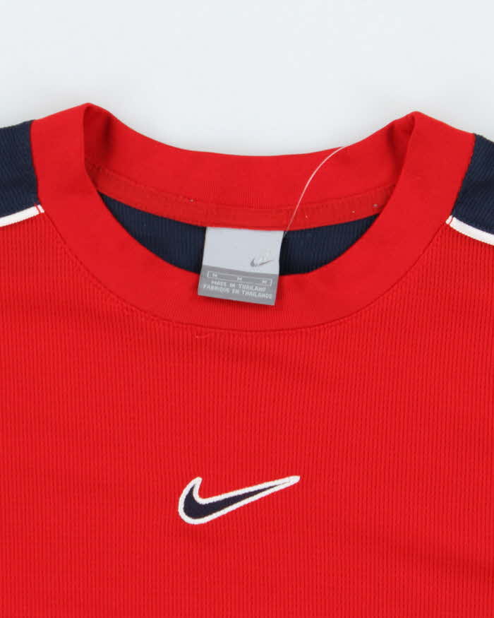 Vintage Y2K Nike Centre Logo Lightweight Sports Shirt - M