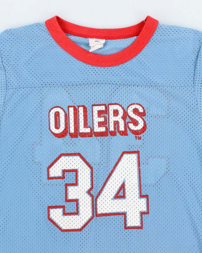 Vintage 80's Edmonton Oilers Graphic Print Jersey T-Shirt  - M