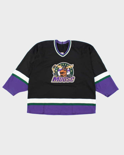 Vintage 90's Minnesota Moose Oversized Embroidered Ice Hockey Jersey - XL
