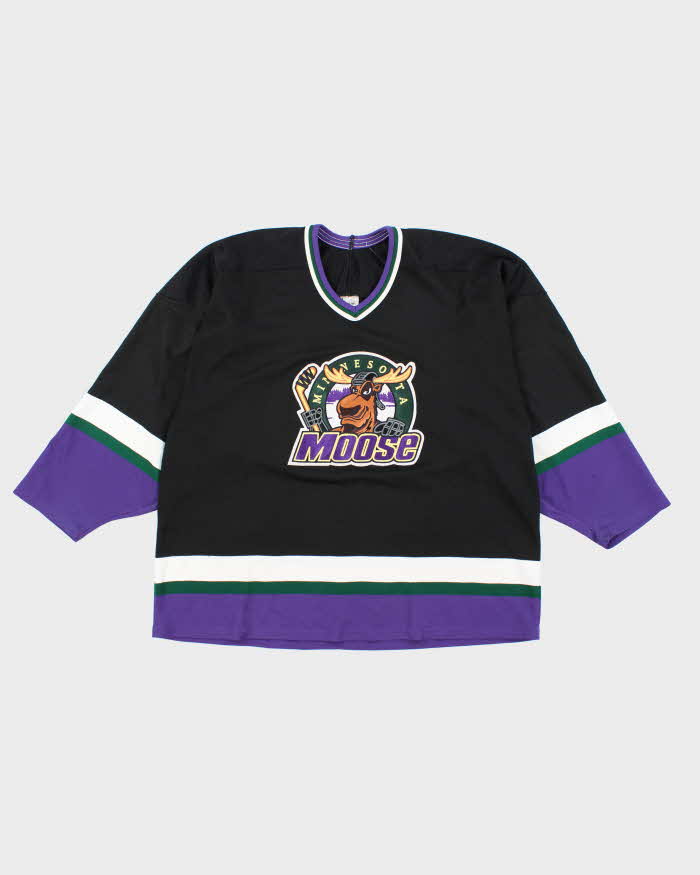 Vintage 90's Minnesota Moose Oversized Embroidered Ice Hockey Jersey - XL