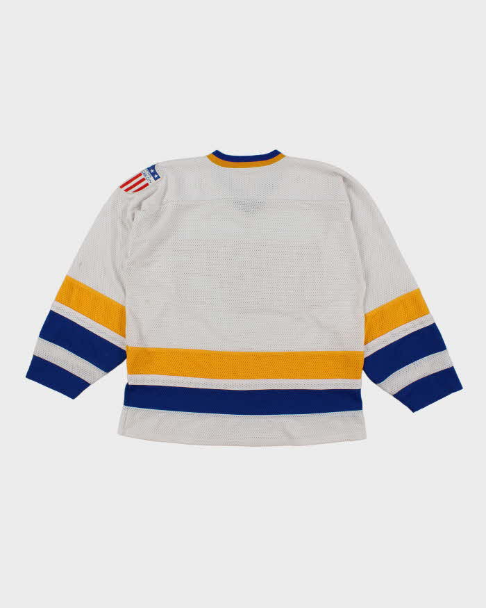 Vintage 90's Charleston Chiefs Spell Out Ice Hockey Jersey - XL