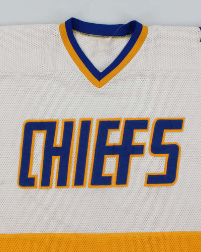 Vintage 90's Charleston Chiefs Spell Out Ice Hockey Jersey - XL