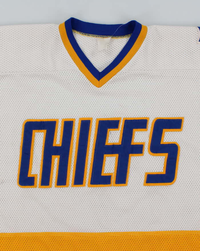 Vintage 90's Charleston Chiefs Spell Out Ice Hockey Jersey - XL