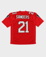 Vintage Mitchell &amp; Ness Throwback Deion Sanders Atlanta Falcon NFL Jersey - L