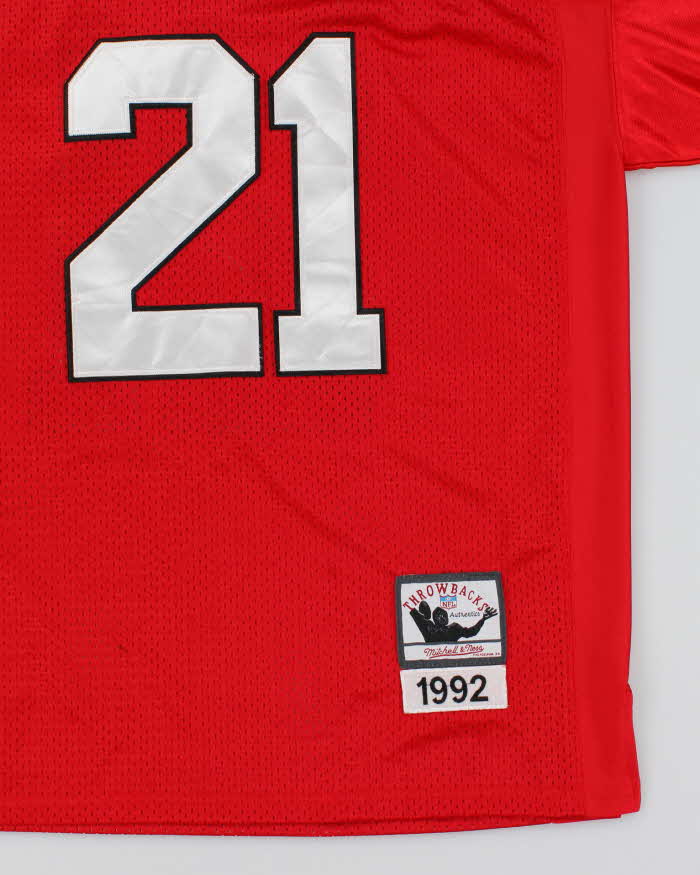 Vintage Mitchell & Ness Throwback Deion Sanders Atlanta Falcon NFL Jersey - L