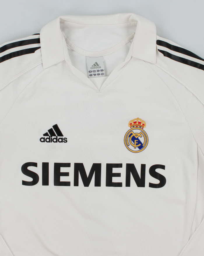 Vintage Adidas Real Madrid 2005/06 Home Football Shirt - S