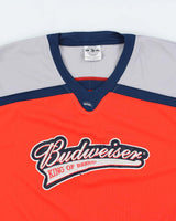 Vintage 2000's Budweiser King of Beers Embroidered Hockey Jersey - XL