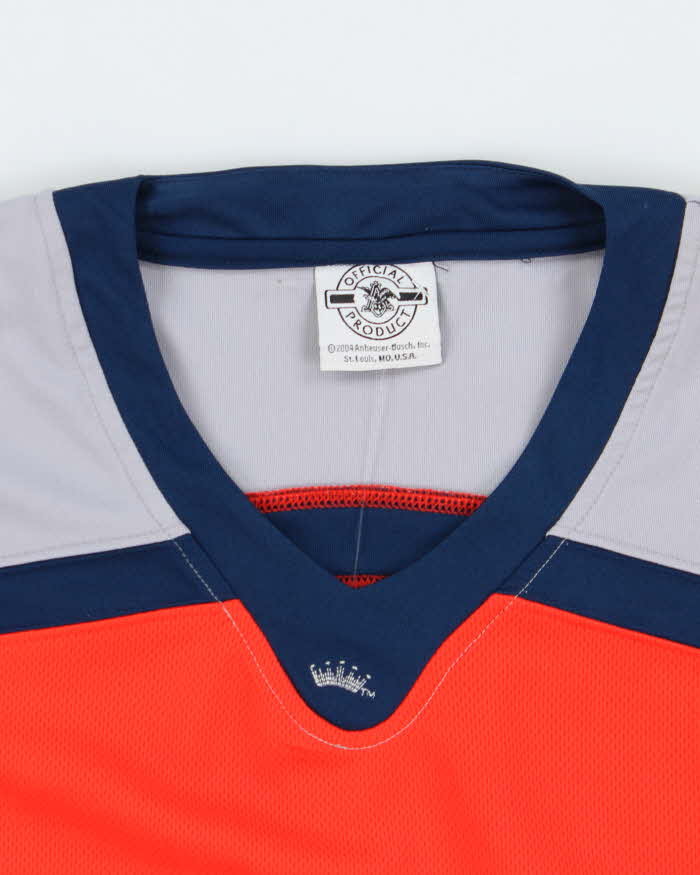 Vintage 2000's Budweiser King of Beers Embroidered Hockey Jersey - XL