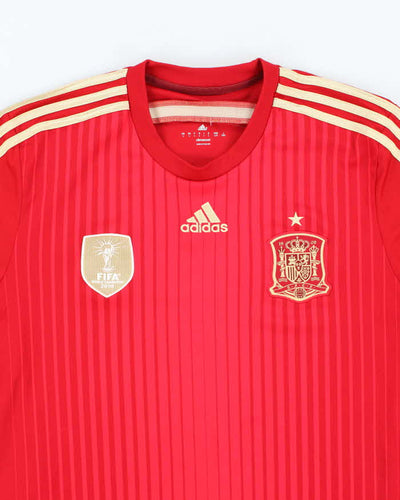 Vintage Adidas Spain International Home Football Shirt - L