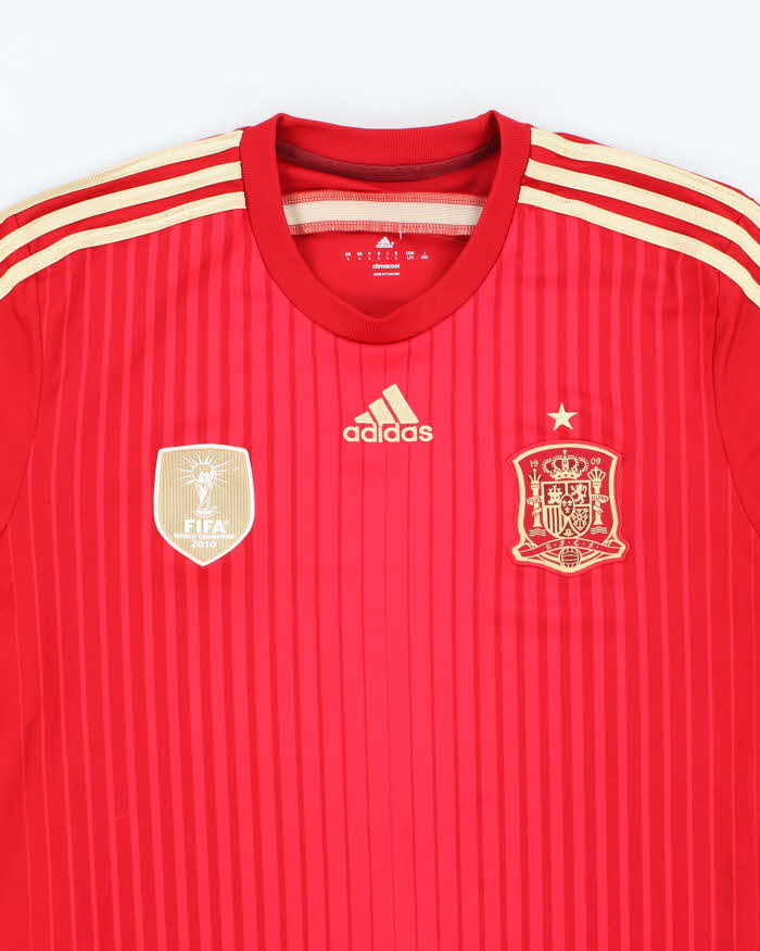 Vintage Adidas Spain International Home Football Shirt - L