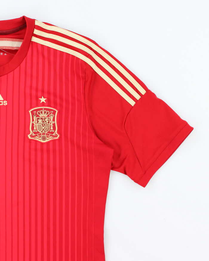Vintage Adidas Spain International Home Football Shirt - L