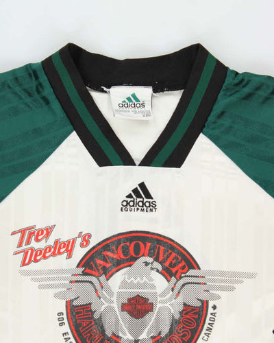 Vintage 1990s Adidas Equipment Trev Deeley's Harley Davidson Football Jersey - XL