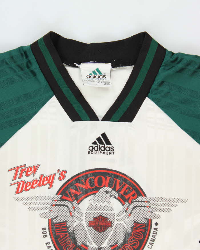 Vintage 1990s Adidas Equipment Trev Deeley's Harley Davidson Football Jersey - XL