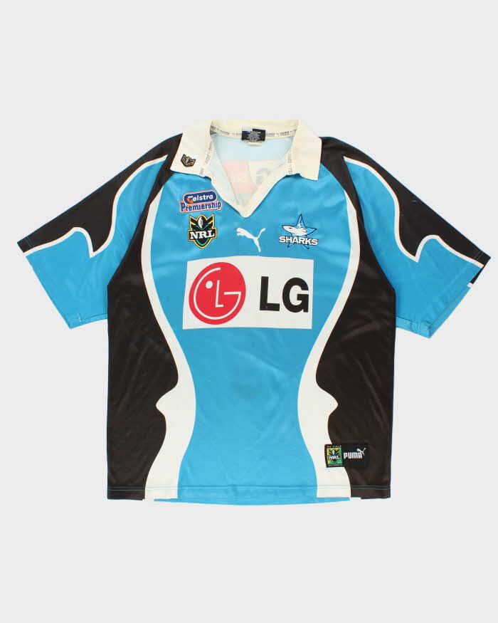 Vintage 2003 Cronulla Sutherland Sharks New Zealand Rugby League Jersey - XXL