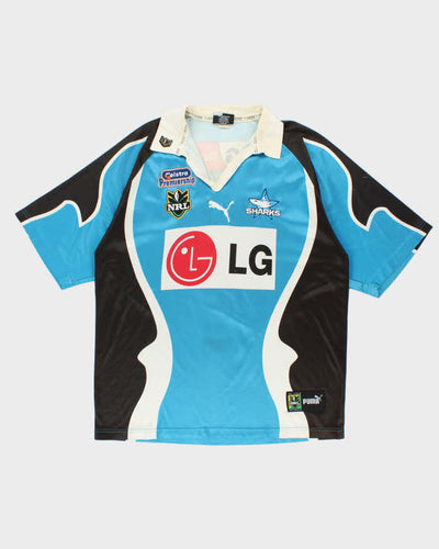 Vintage 2003 Cronulla Sutherland Sharks New Zealand Rugby League Jersey - XXL