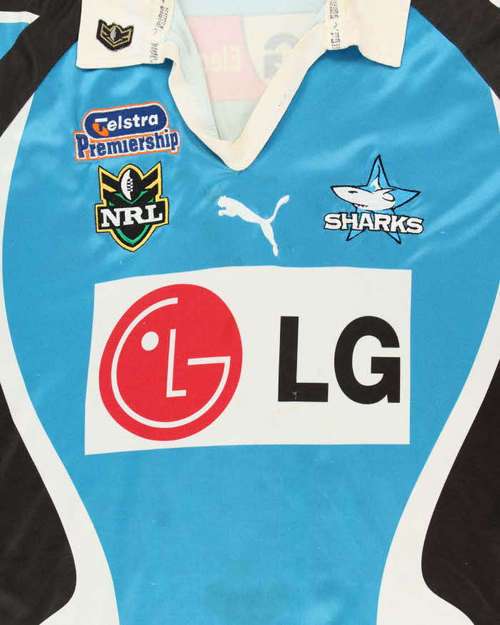 Vintage 2003 Cronulla Sutherland Sharks New Zealand Rugby League Jersey - XXL
