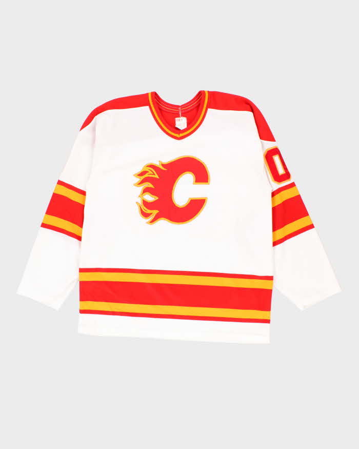 Vintage 1980s CCM Calgary Flames Ice Hockey Jersey - M