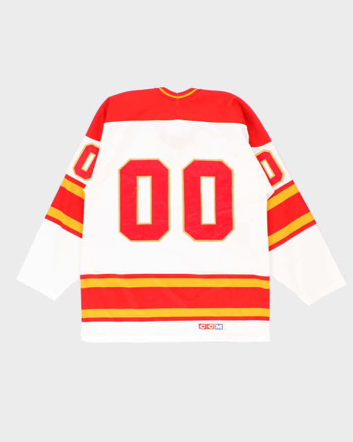 Vintage 1980s CCM Calgary Flames Ice Hockey Jersey - M