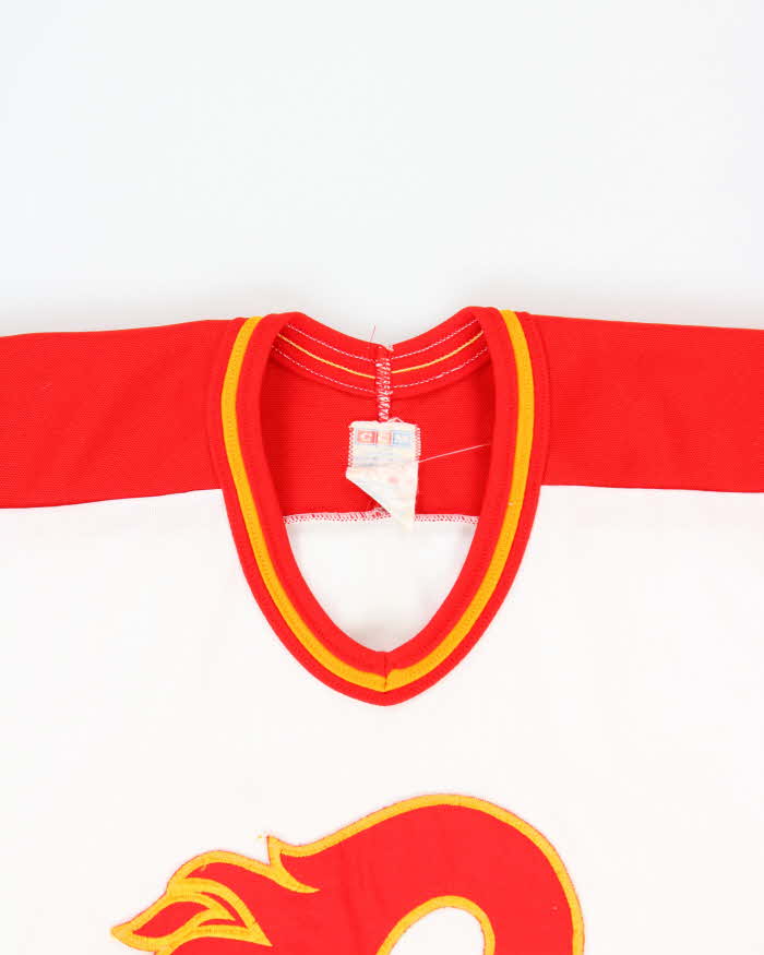 Vintage 1980s CCM Calgary Flames Ice Hockey Jersey - M