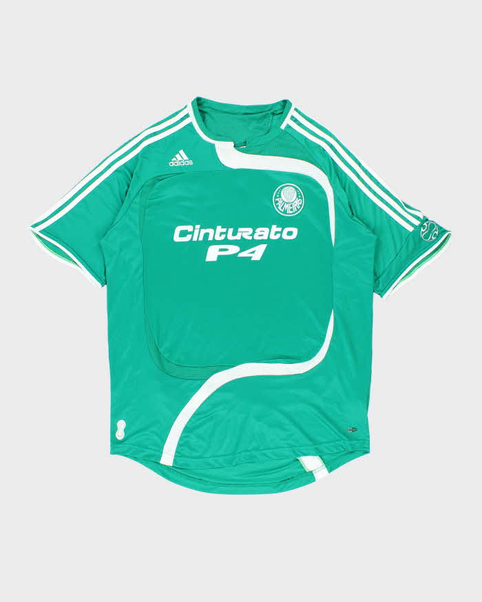 Vintage 2007 Adidas Climacool Palmeiras Brazil Home Football Shirt - XL