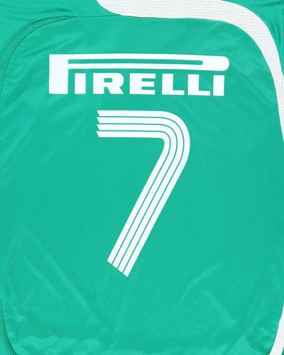 Vintage 2007 Adidas Climacool Palmeiras Brazil Home Football Shirt - XL