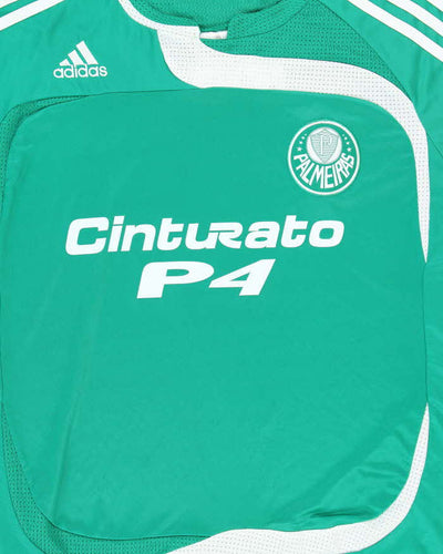 Vintage 2007 Adidas Climacool Palmeiras Brazil Home Football Shirt - XL