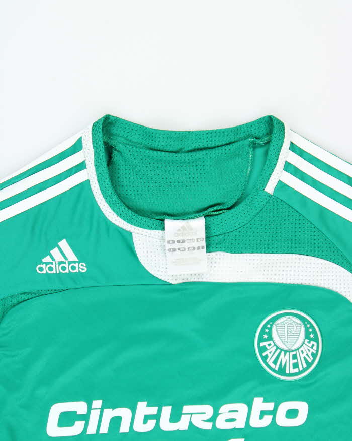 Vintage 2007 Adidas Climacool Palmeiras Brazil Home Football Shirt - XL
