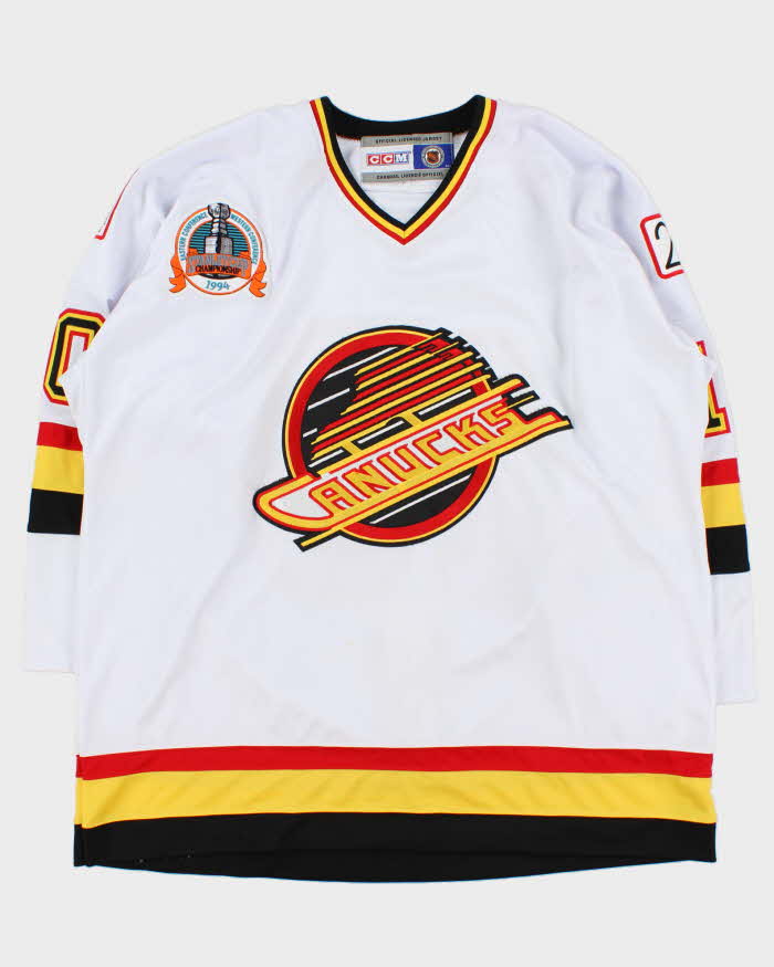 Vintage 1994 CCM Vancouver Canucks Stanley Cup Champions 'Bure' NHL Jersey - XXL