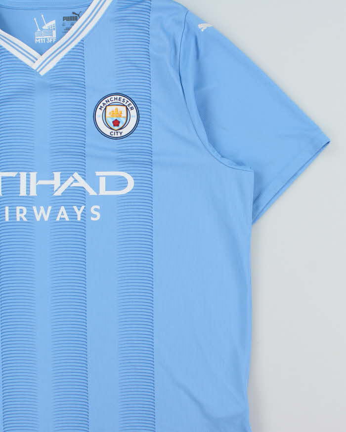 Vintage 2023-24 Puma Manchester City FC Home Football Shirt - XXL