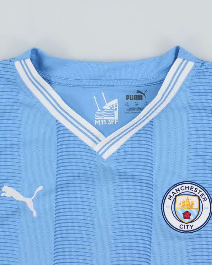 Vintage 2023-24 Puma Manchester City FC Home Football Shirt - XXL