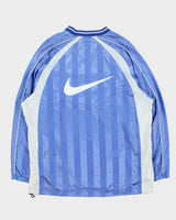 Vintage Y2K 2002 Nike Striped Soft Shell Big Swoosh Adjustable Pullover Football Jersey - XL