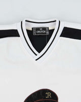 Vintage 1990s Crutch Japan Embroidered Adjustable Ice Hockey Jersey - XL