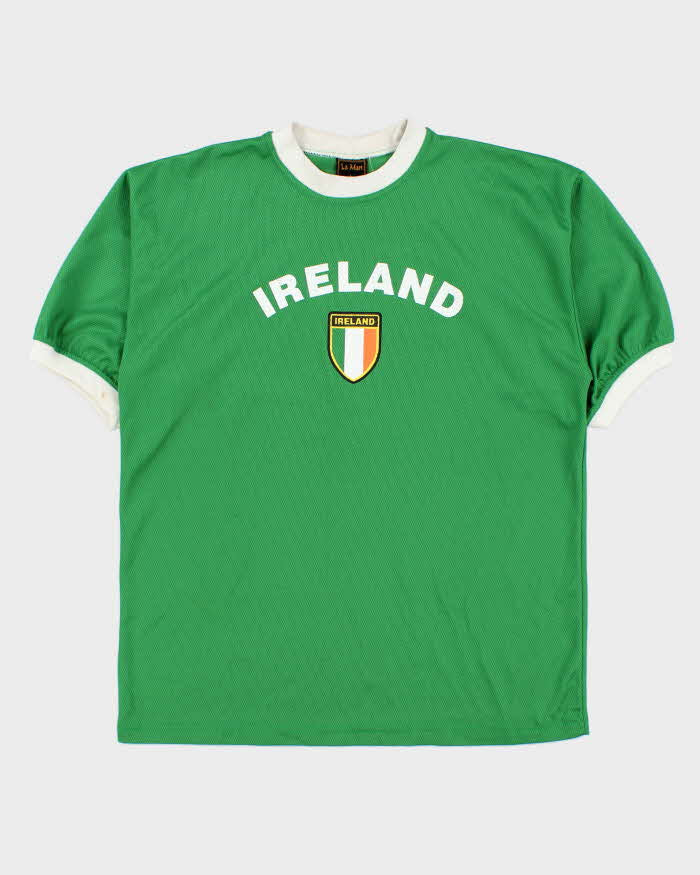 Vintage Y2K 00s La Man Ireland Crewneck Sports Jersey - L