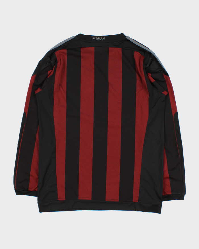 Vintage 2015-16 Adidas AC Milan FC Long Sleeve Home Shirt - L