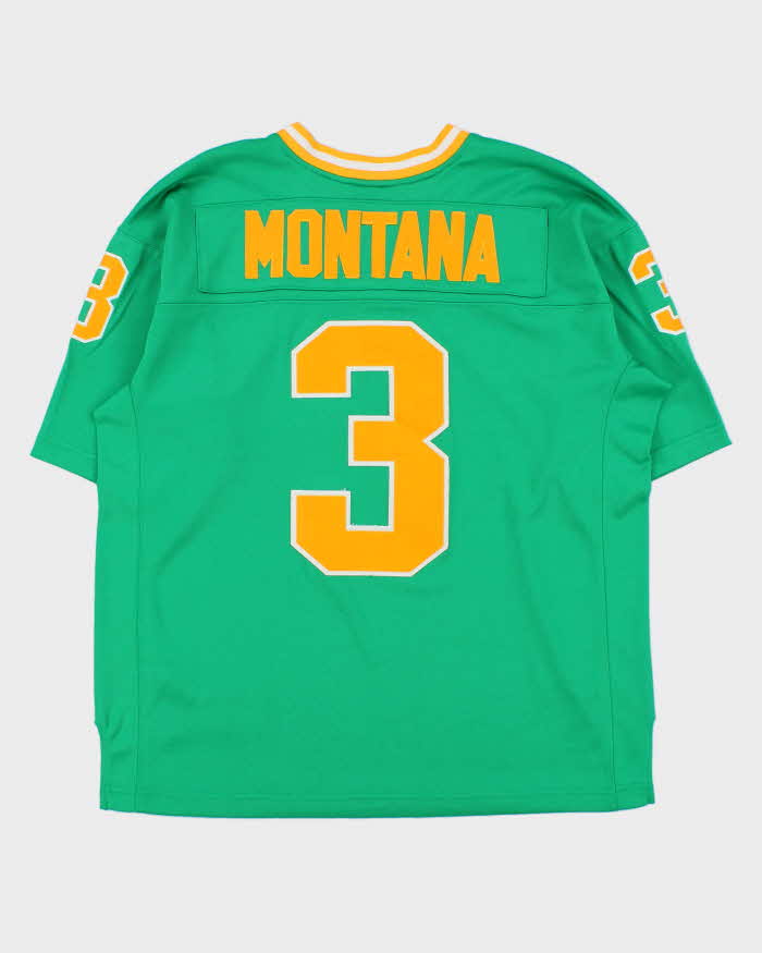 Vintage 1990s Adidas True School '79 Joey Montana Notre Dame NFL Jersey - M