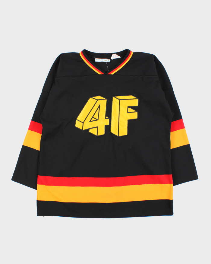 Vintage 4F Quattro Formaggio Made In Canada Ice Hockey Jersey - L