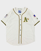 Vintage 1996 Starter Oakland A's MLB Cotton Blend Baseball Jersey - XL