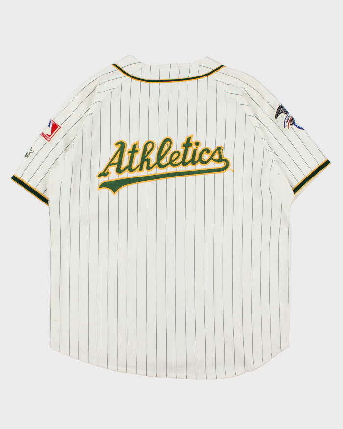 Vintage 1996 Starter Oakland A's MLB Cotton Blend Baseball Jersey - XL